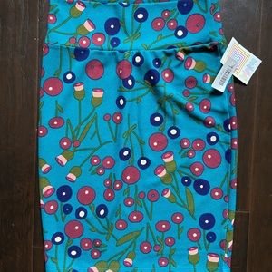 LuLaRoe Floral Pencil Skirt Size Medium
